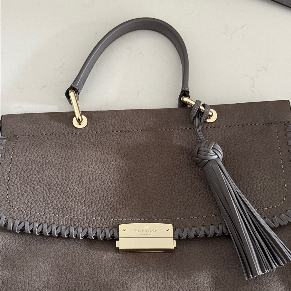 ♠️ Kate Spade Grey Suede Purse NWOT ✨ - Picture 7 of 8